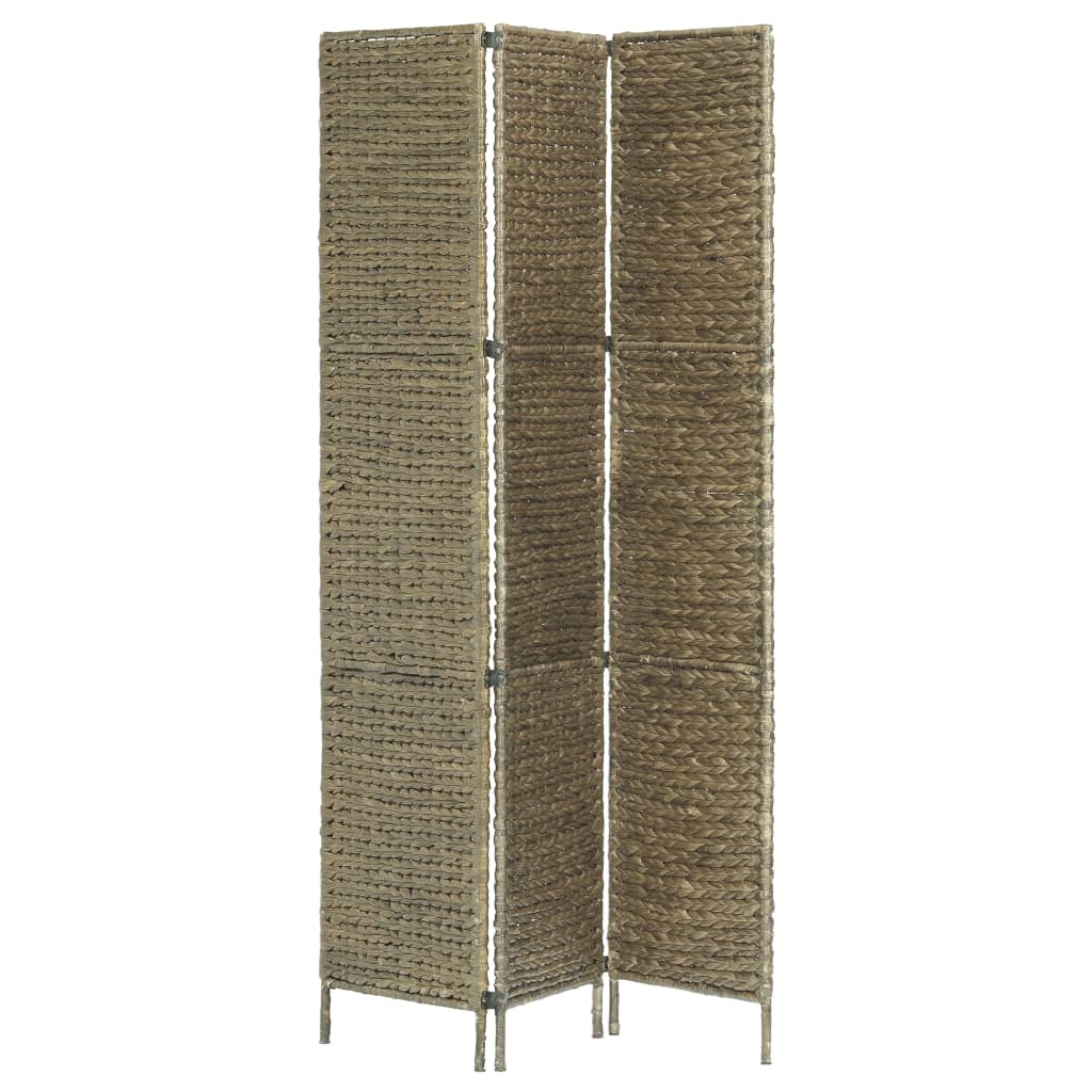 vidaXL 3-panelowy parawan pokojowy, brązowy 116 x 160 cm hiacynt wodny