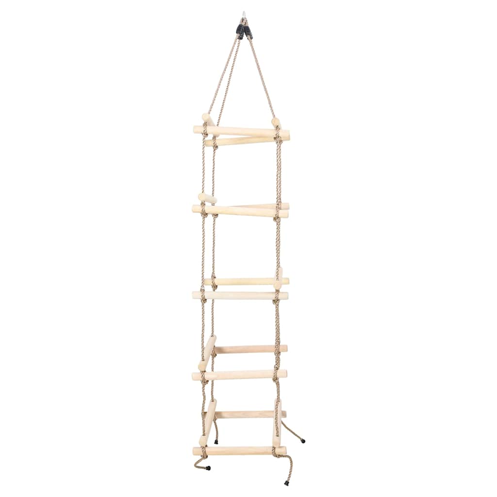 vidaXL Drabinka sznurowa dla dzieci, 200 cm, drewniana