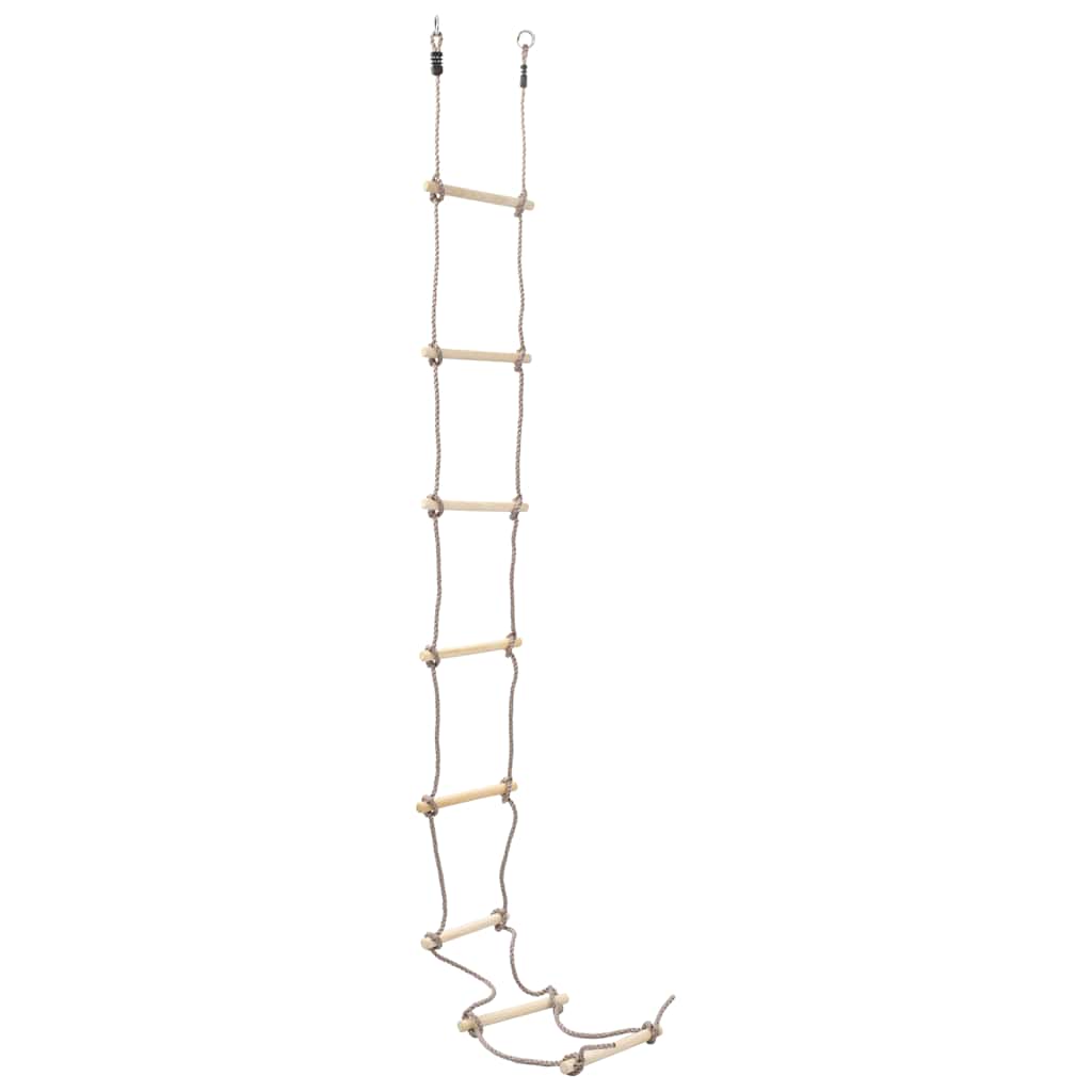 vidaXL Drabinka sznurowa dla dzieci, 290 cm, drewniana