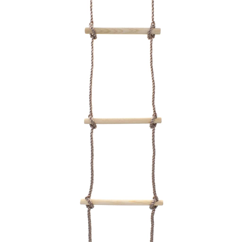 vidaXL Drabinka sznurowa dla dzieci, 290 cm, drewniana