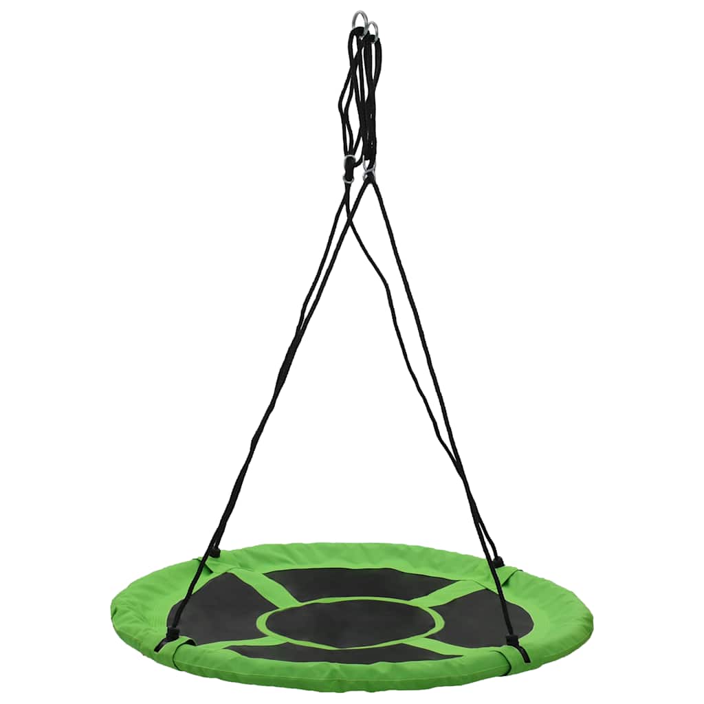 vidaXL Huśtawka 110 cm, 100 kg, zielona