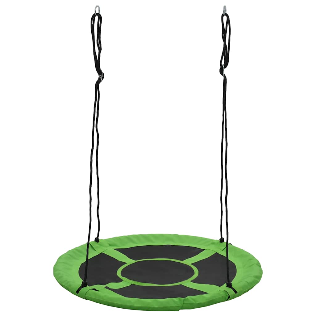 vidaXL Huśtawka 110 cm, 100 kg, zielona