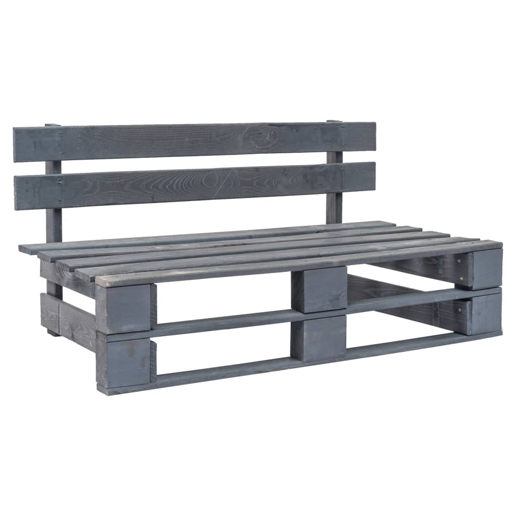 vidaXL Sofa ogrodowa z palet z piaskowymi poduszkami, sosna