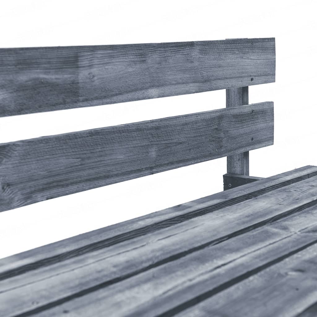 vidaXL Ogrodowa sofa z palet, z szarymi poduszkami, sosna