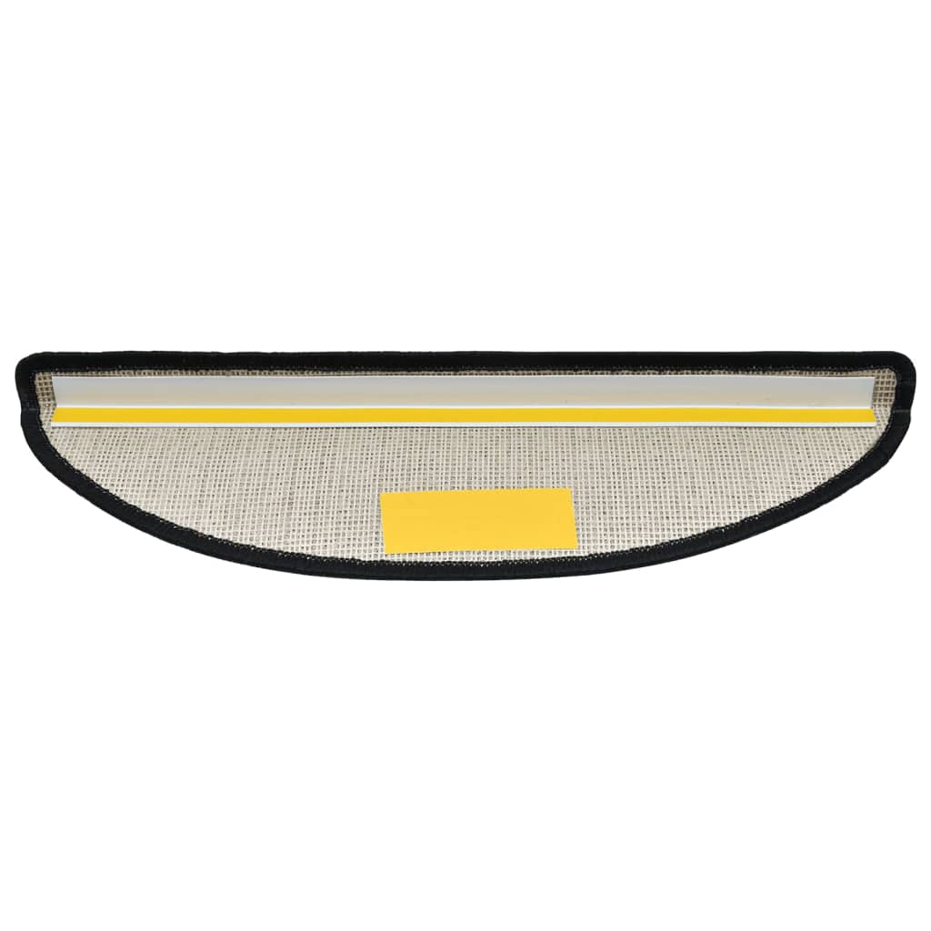 vidaXL Maty na schody 15 szt. 56x17x3 cm Antracyt Półokrągłe