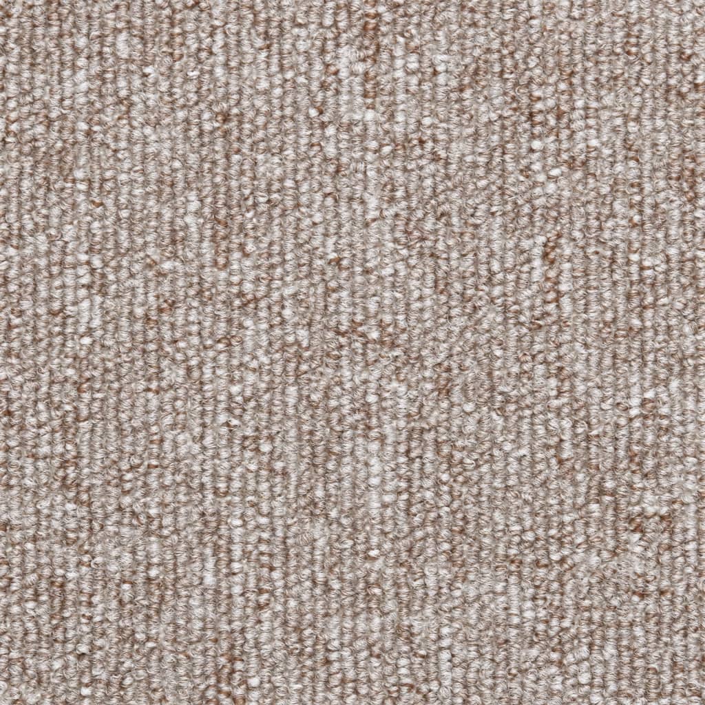 vidaXL Maty na schody 15 szt. 56x17x3 cm Jasnobrązowe półokrągłe