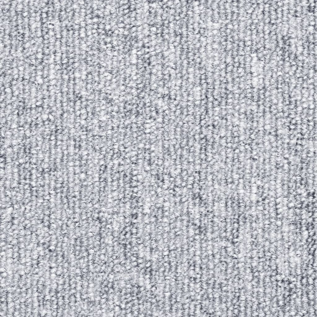 vidaXL Nakładki na schody, 15 szt., 56 x 17 x 3 cm, jasnoszare