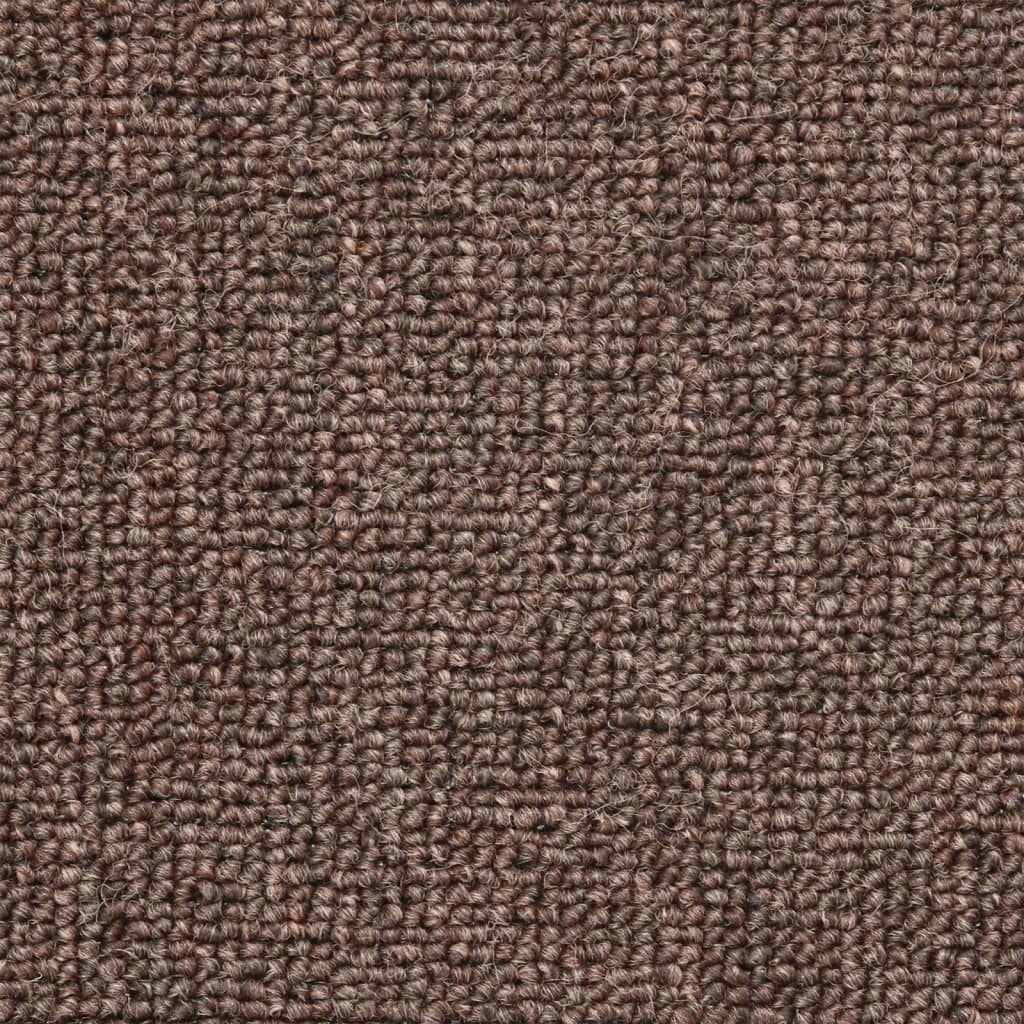 vidaXL Maty na schody 15 szt. 56x17x3 cm Brąz kawowy Półokrągły