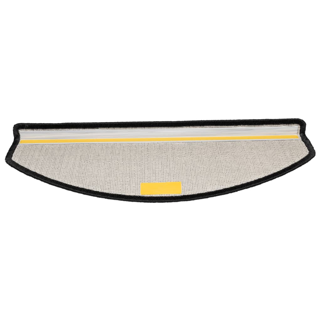 vidaXL Maty na schody 15 szt. 65x24x4 cm Antracytowe półokrągłe duże
