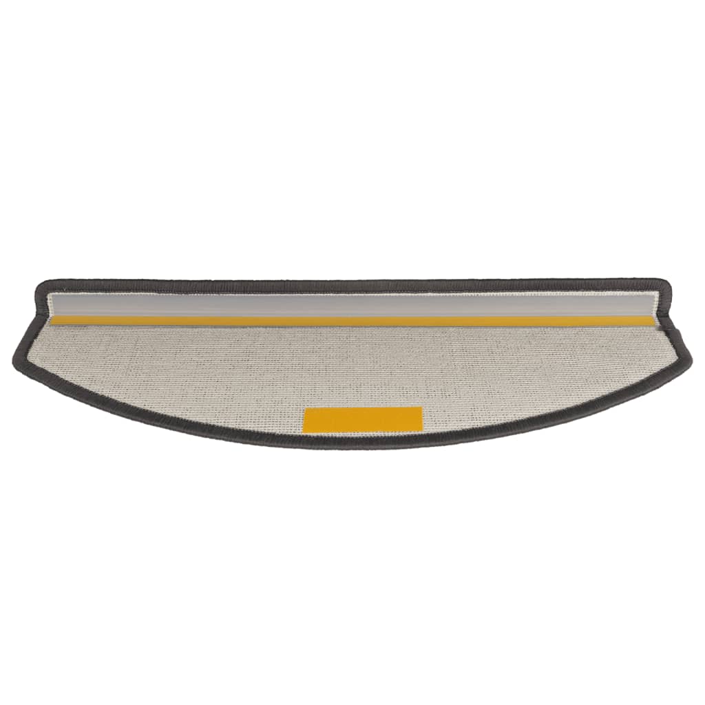 vidaXL Maty na schody 15 szt. 65x24x4 cm Ciemnoszare Półokrągłe Duże