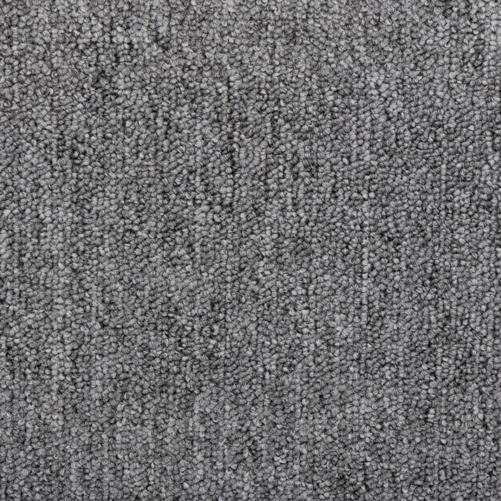 vidaXL Maty na schody 15 szt. 65x24x4 cm Ciemnoszare Półokrągłe Duże