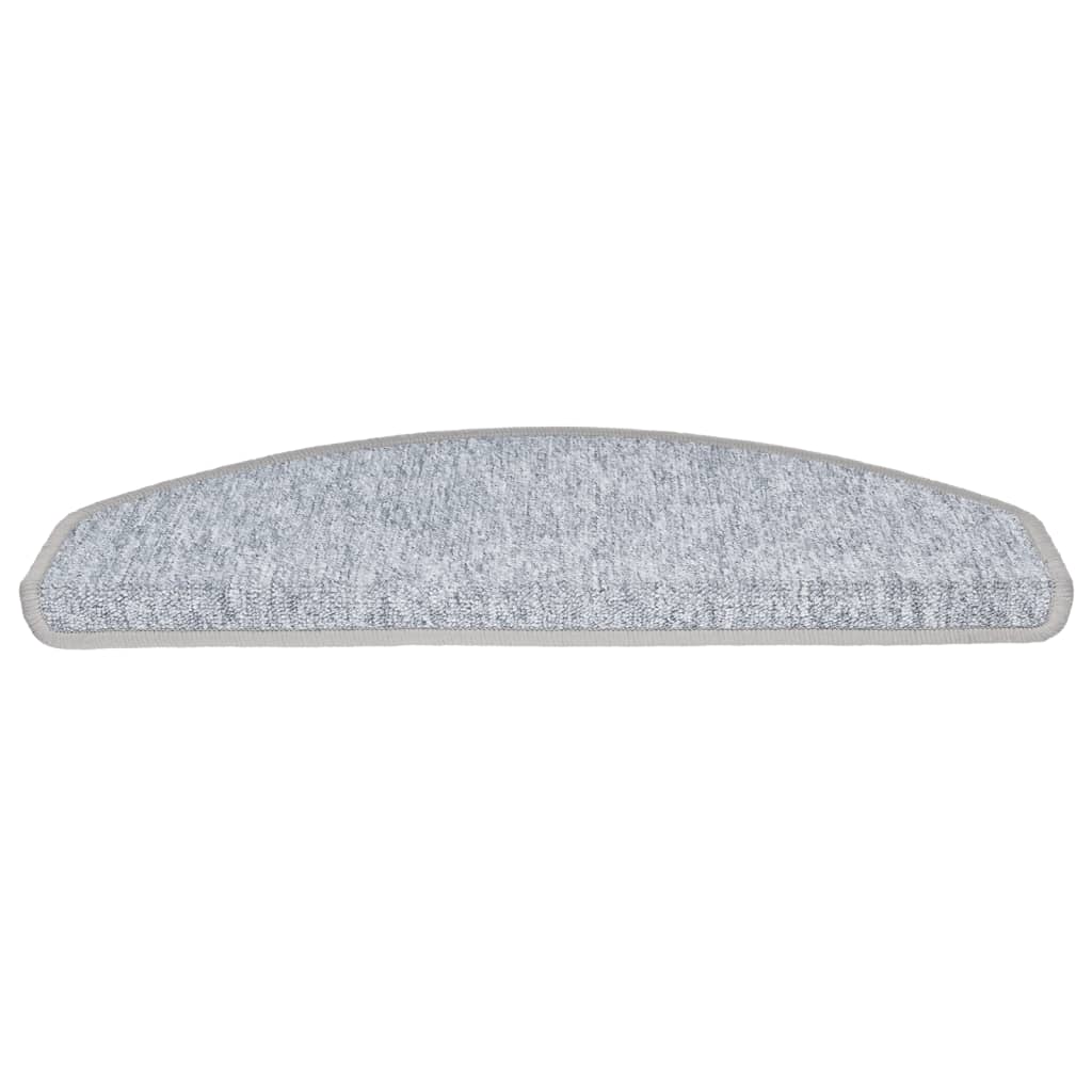 vidaXL Nakładki na schody, 15 szt., 65 x 24 x 4 cm, jasnoszare