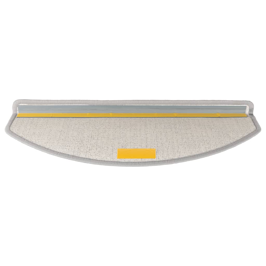 vidaXL Nakładki na schody, 15 szt., 65 x 24 x 4 cm, jasnoszare