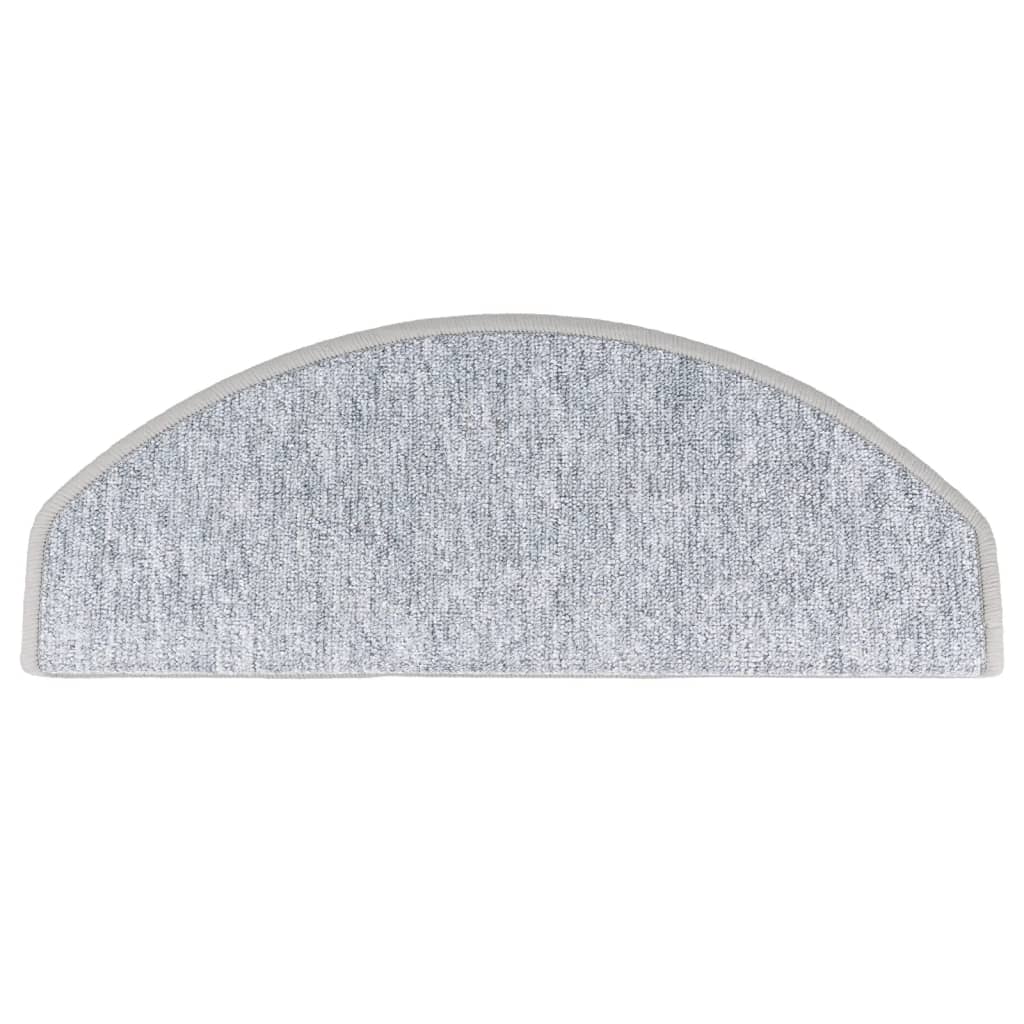 vidaXL Nakładki na schody, 15 szt., 65 x 24 x 4 cm, jasnoszare