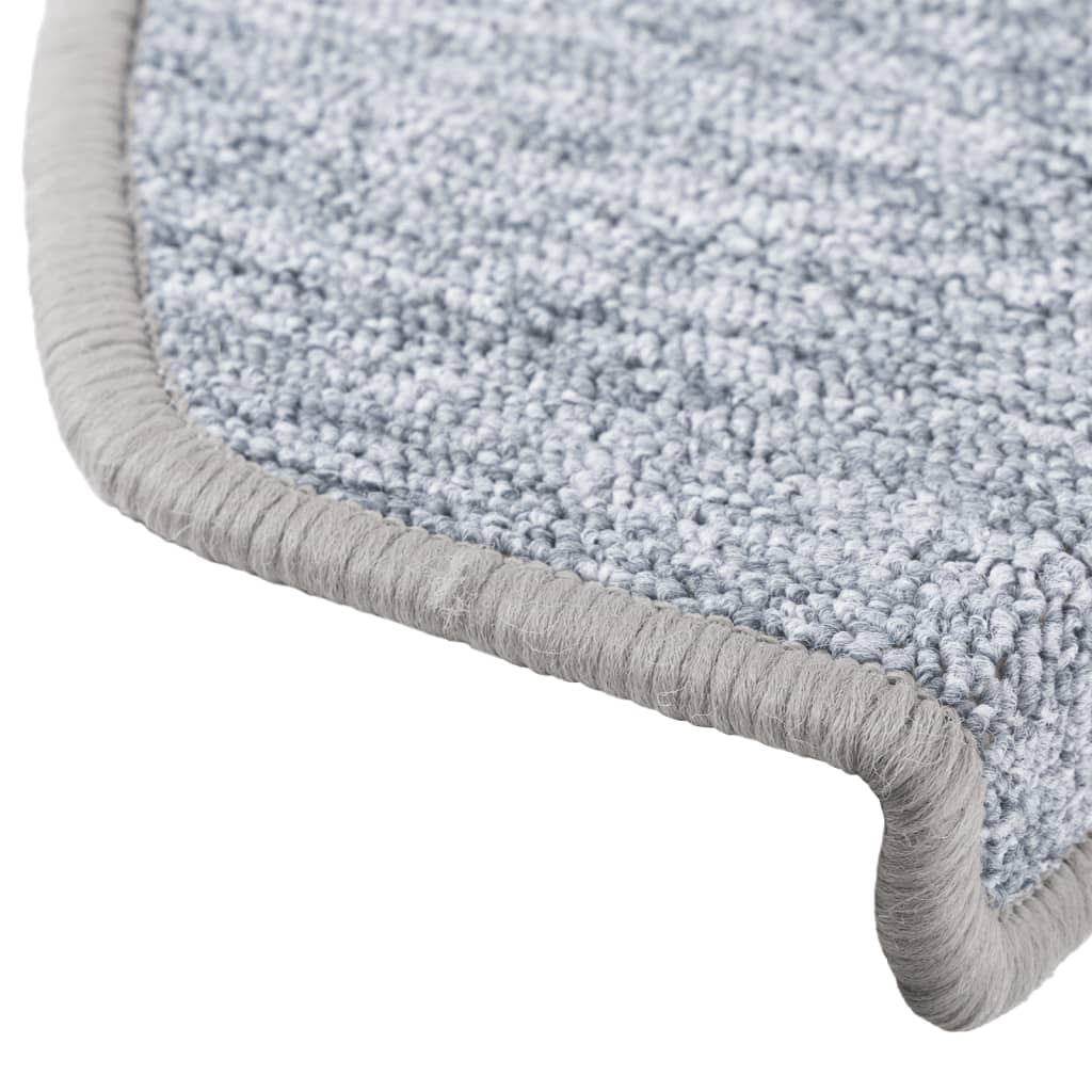 vidaXL Nakładki na schody, 15 szt., 65 x 24 x 4 cm, jasnoszare