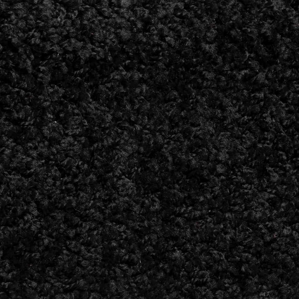 vidaXL Maty na schody 15 szt. 56x17x3 cm Czarne półokrągłe