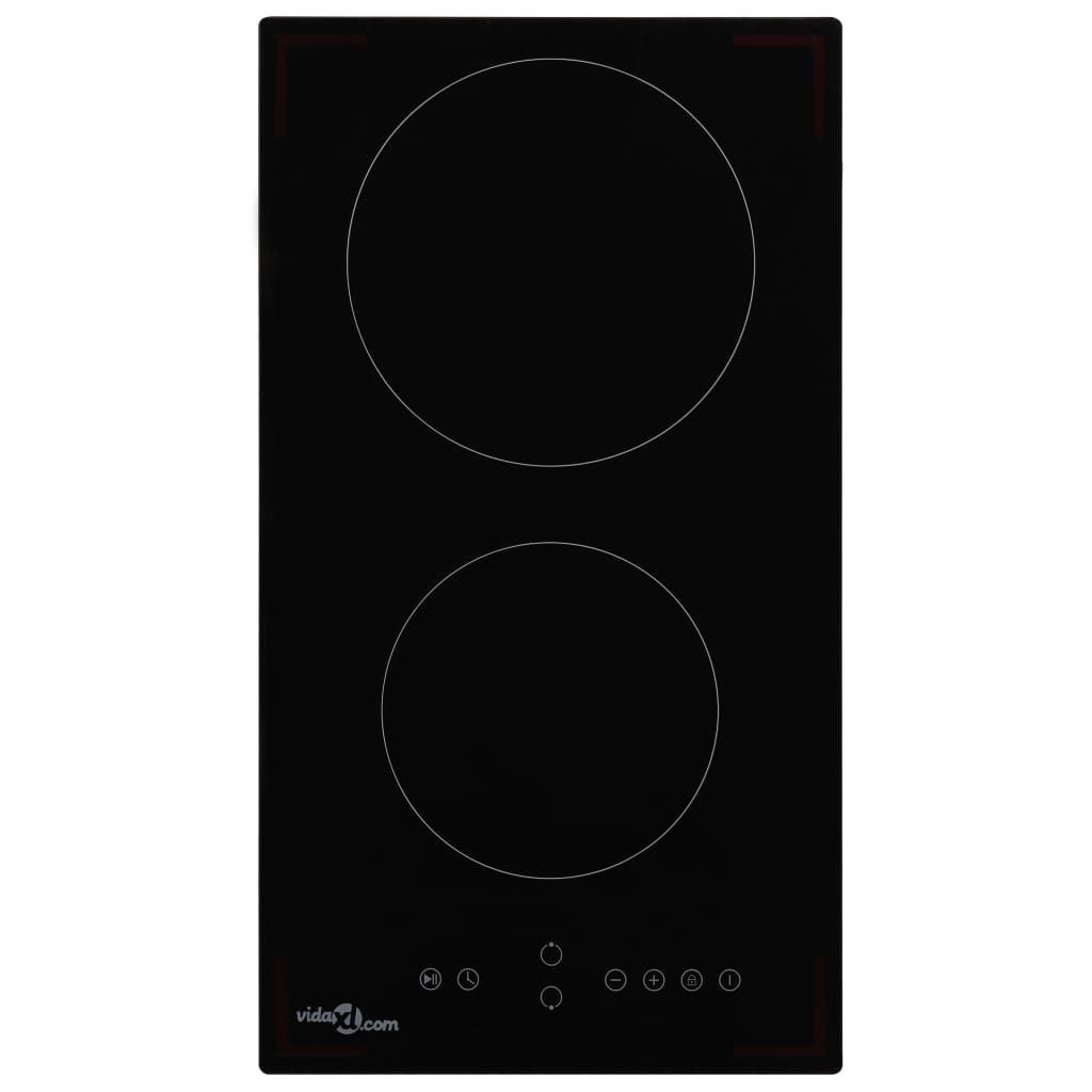 vidaXL Płyta ceramiczna z 2 palnikami, dotykowa, 3000 W