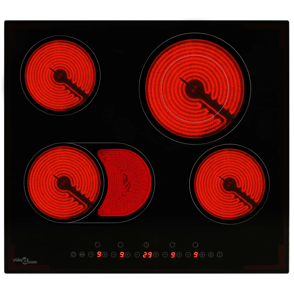 vidaXL Płyta ceramiczna z 4 palnikami, dotykowa, 6600 W
