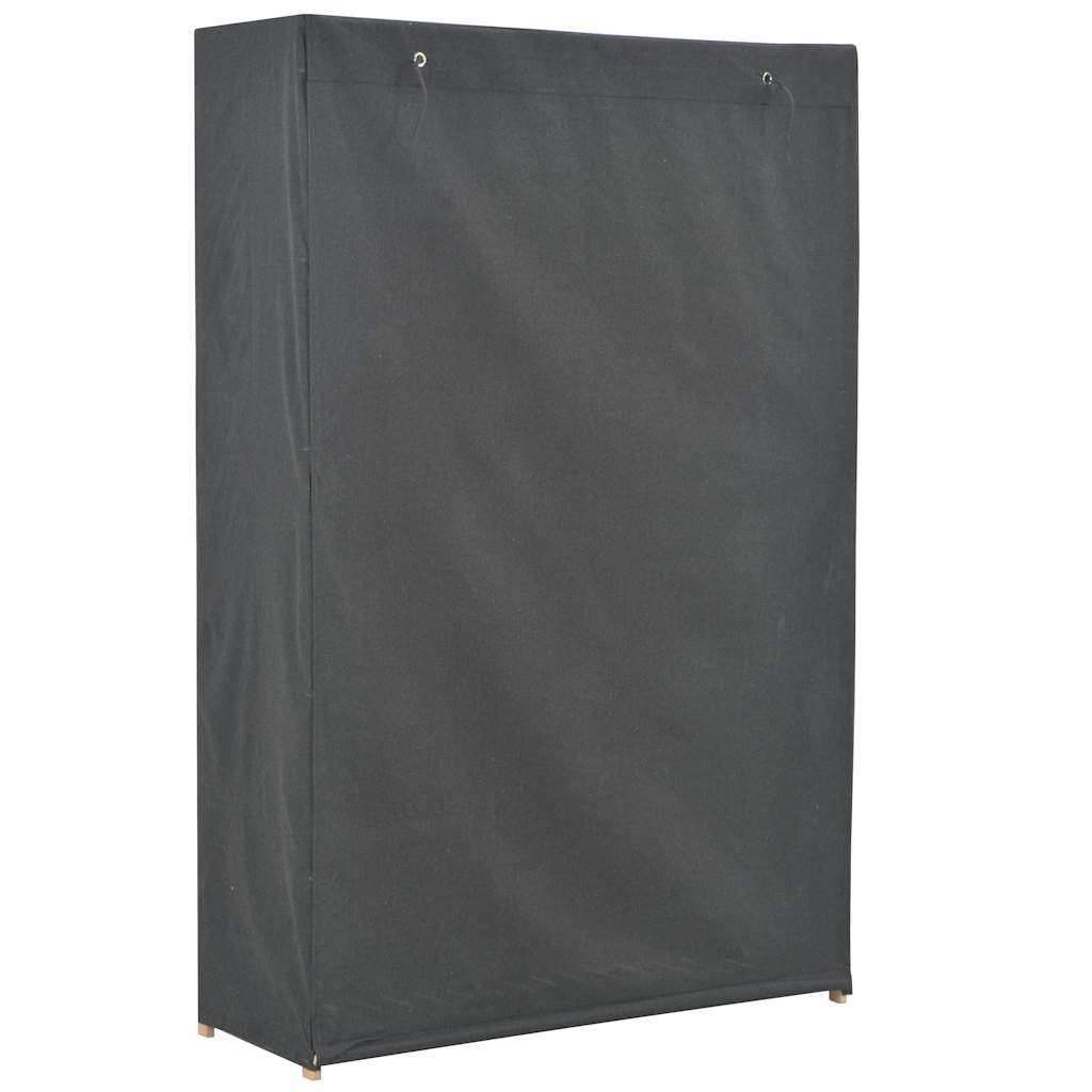 vidaXL Szafa na ubrania, szara, 110 x 40 x 170 cm, tkanina