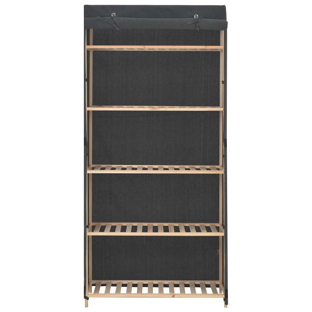 vidaXL Szafa, szara, 79 x 40 x 170 cm, materiałowa