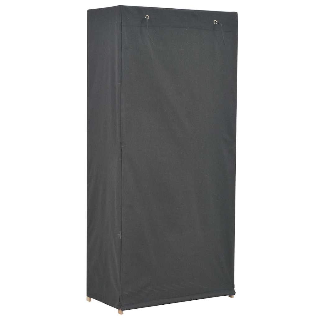 vidaXL Szafa, szara, 79 x 40 x 170 cm, materiałowa