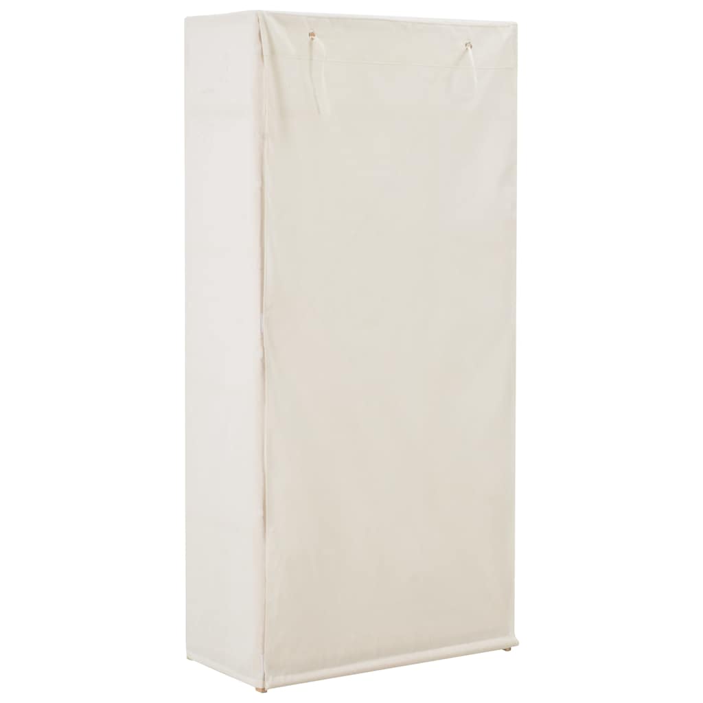 vidaXL Szafa, biała, 79 x 40 x 170 cm, materiałowa