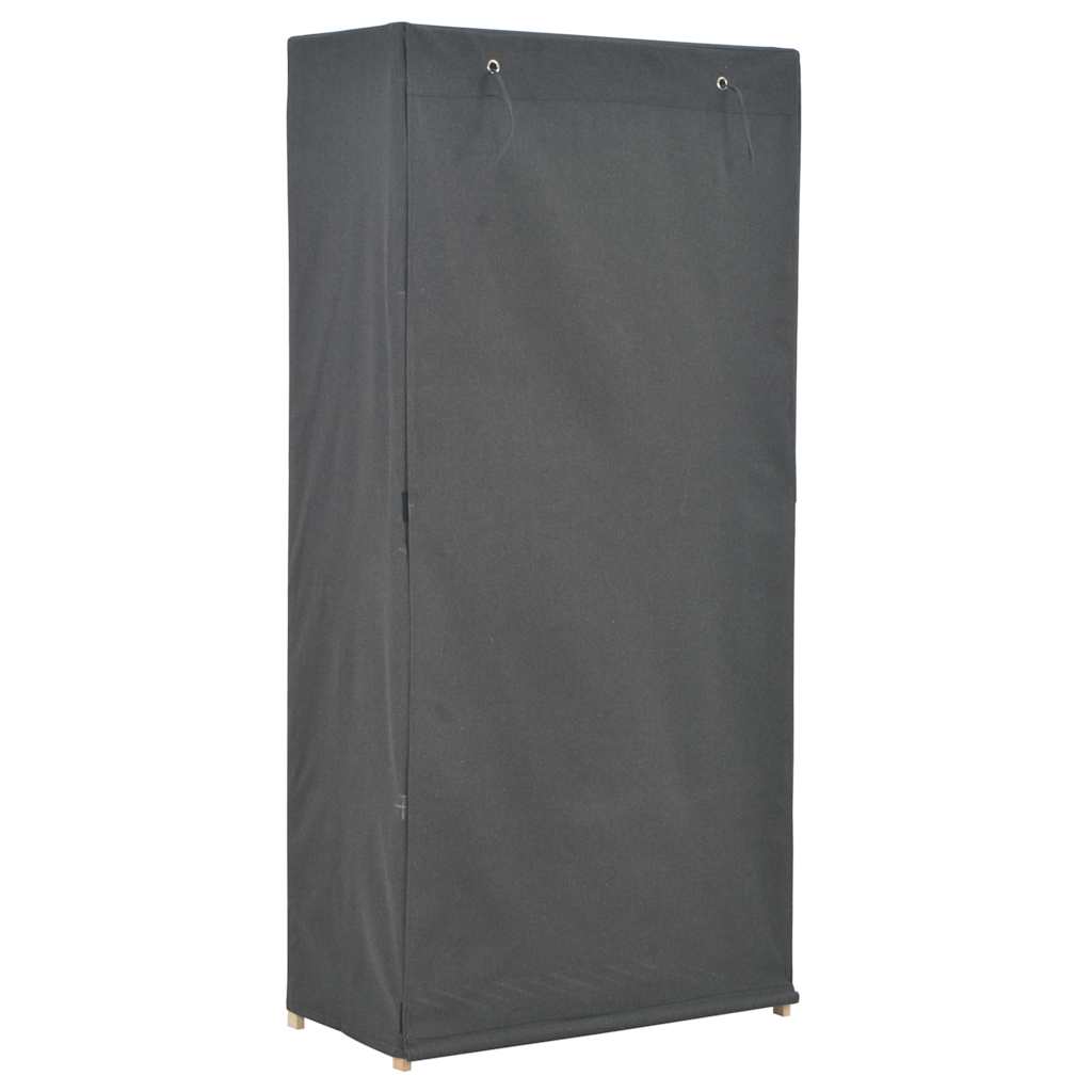 vidaXL Szafa, szara, 79 x 40 x 170 cm, materiałowa