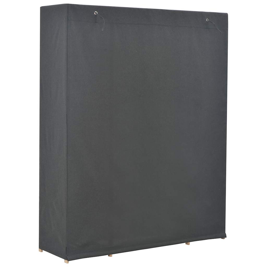vidaXL Szafa, szara, 135 x 40 x 170 cm, materiałowa