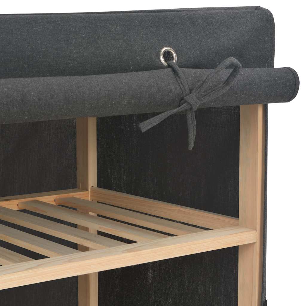 vidaXL Szafa, szara, 135 x 40 x 170 cm, materiałowa
