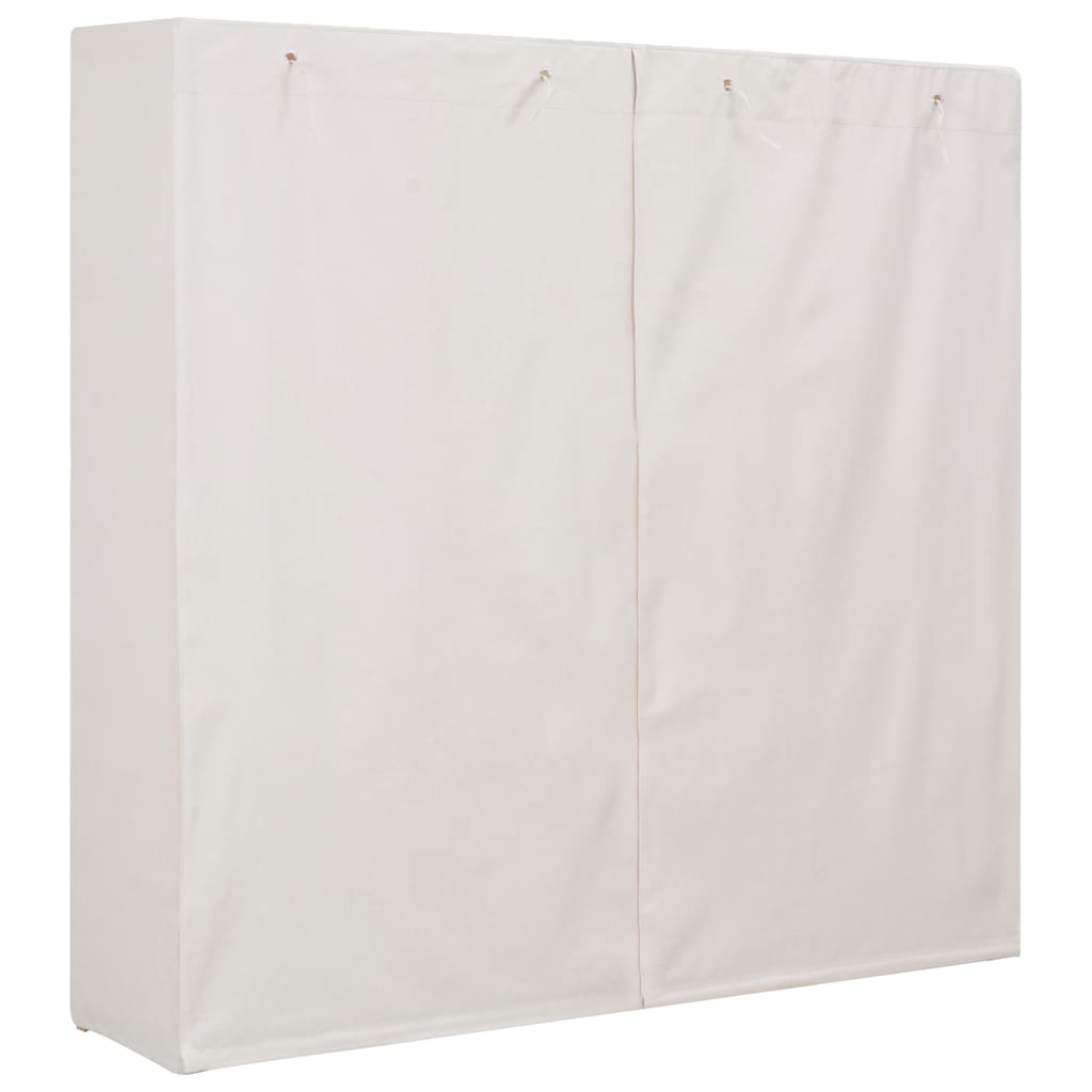 vidaXL Szafa, biała, 173x40x170 cm, materiałowa