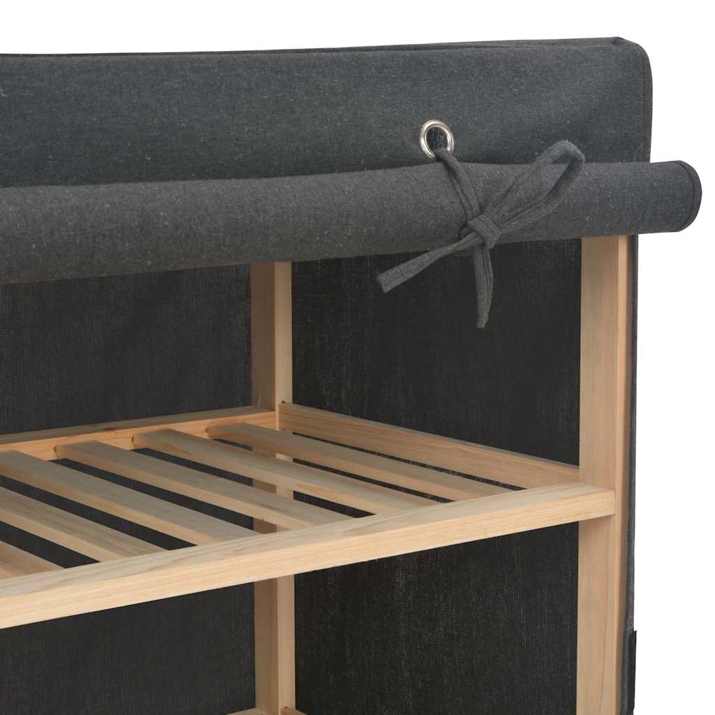 vidaXL Szafa, szara, 200x40x170 cm, materiałowa