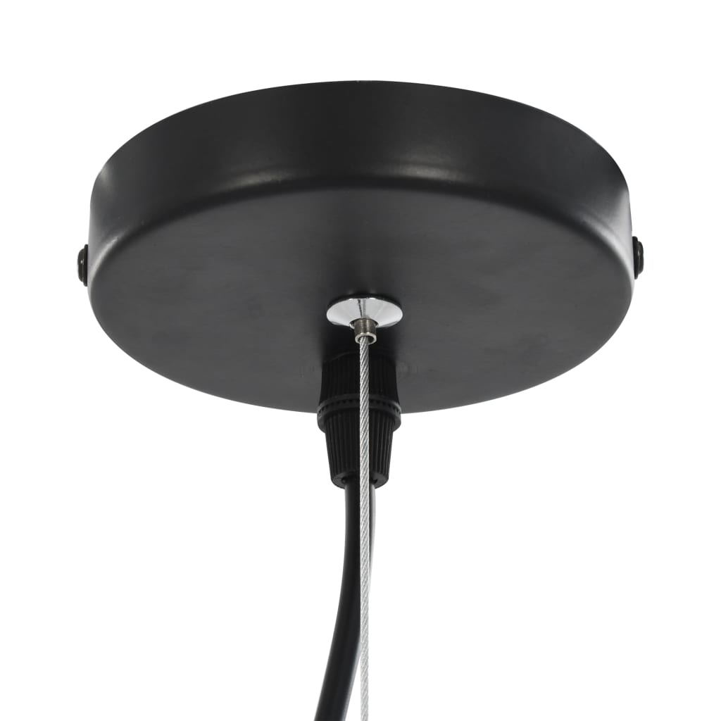 vidaXL Lampy sufitowe, 2 szt., czarno-złote, półkoliste, 40 cm, E27