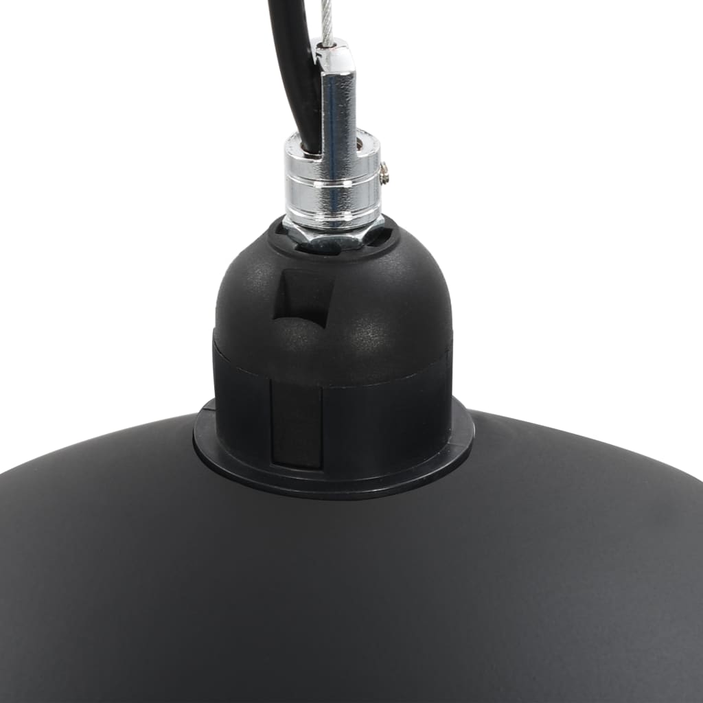 vidaXL Lampy sufitowe, 2 szt., czarno-złote, półkoliste, 40 cm, E27