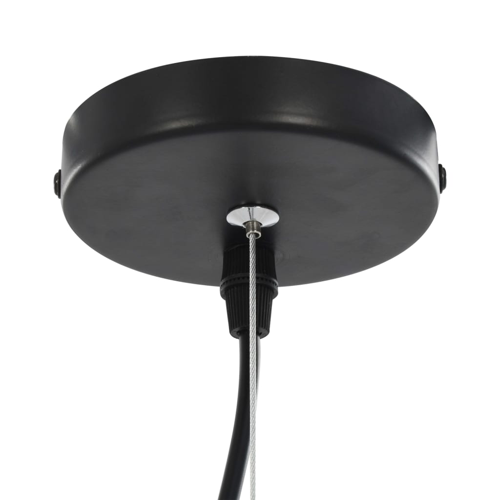 vidaXL Lampy sufitowe, 2 szt., czarno-złote, półkoliste, 50 cm, E27