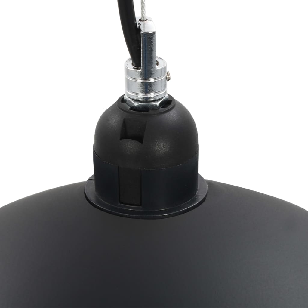 vidaXL Lampy sufitowe, 2 szt., czarno-złote, półkoliste, 50 cm, E27