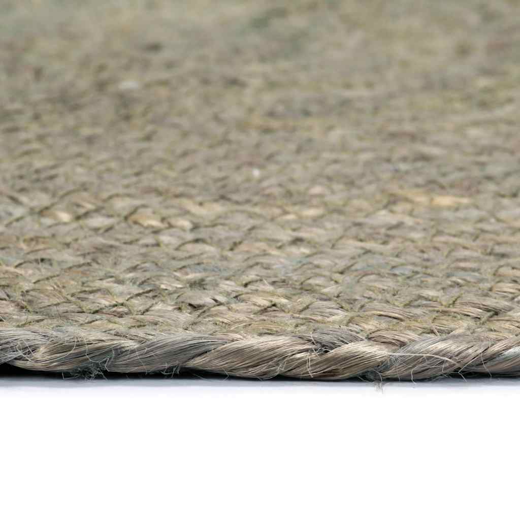 vidaXL Maty na stół, 4 szt., gładkie, szare, 38 cm, okrągłe, juta