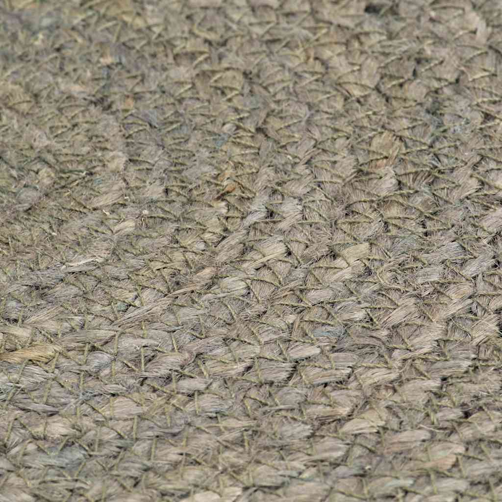 vidaXL Maty na stół, 4 szt., gładkie, szare, 38 cm, okrągłe, juta