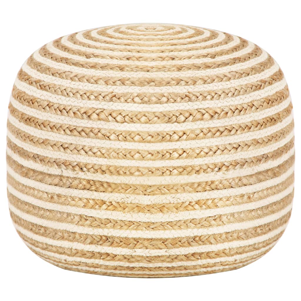 vidaXL Ręcznie robiony puf, 45 x 30 cm, juta
