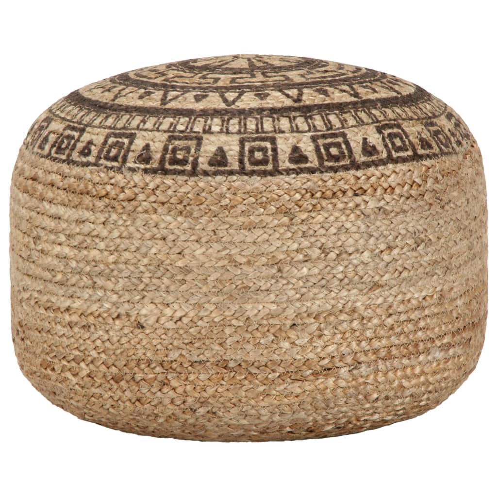 vidaXL Ręcznie robiony puf, brązowy, 45 x 30 cm, juta