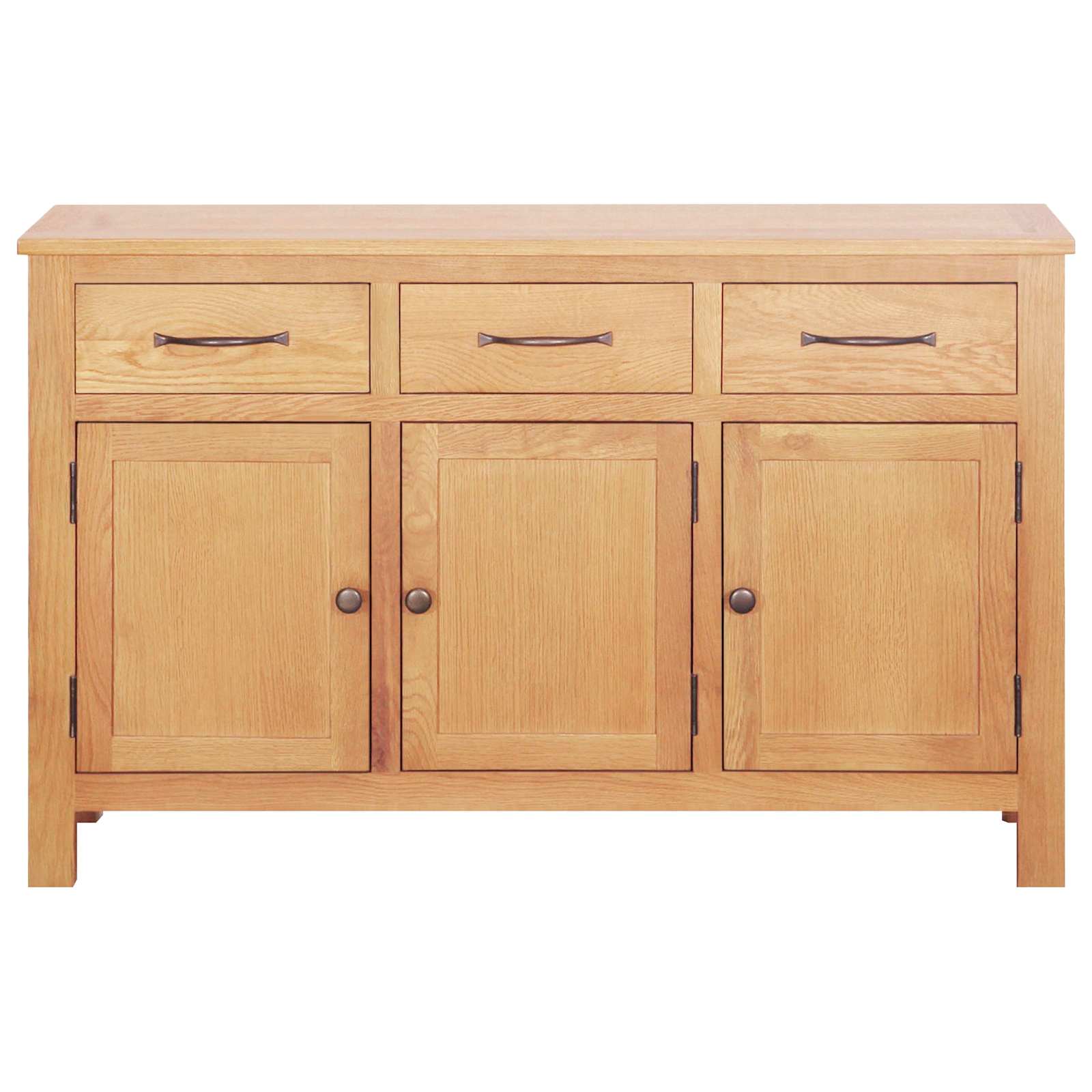 vidaXL Bufet Brązowy 112 x 33.5 x 70 cm Solidne drewno dębowe