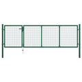 vidaXL Brama ogrodowa stalowa 350x100 cm zielona