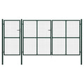 vidaXL Brama ogrodowa stalowa 400x150 cm zielona