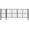 vidaXL Brama ogrodowa stalowa 500x150 cm zielona