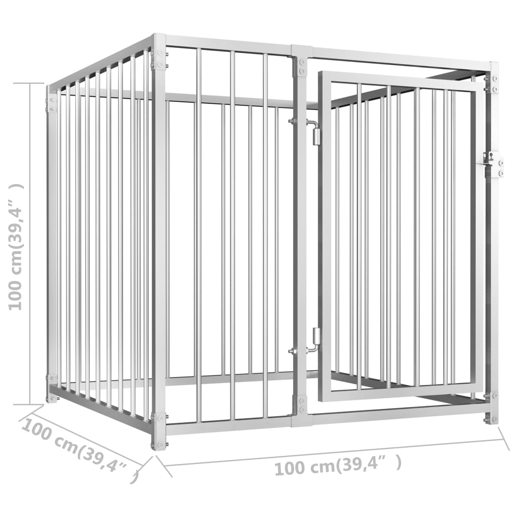 vidaXL Kojec dla psa, 100 x 100 x 100 cm