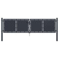 vidaXL Brama ogrodowa stalowa 300x100 cm antracyt