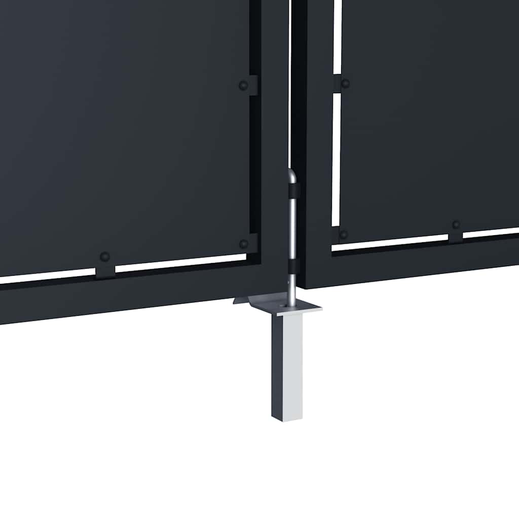 vidaXL Brama ogrodowa stalowa 400x200 cm antracyt