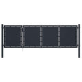vidaXL Brama ogrodowa stalowa 350x100 cm antracyt