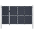 vidaXL Brama ogrodowa stalowa 350x200 cm antracyt
