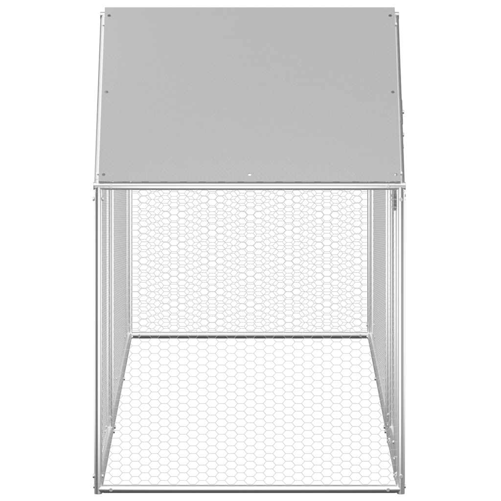 vidaXL Woliera dla kur, 3 x 1 x 1,5 m, galwanizowana stal