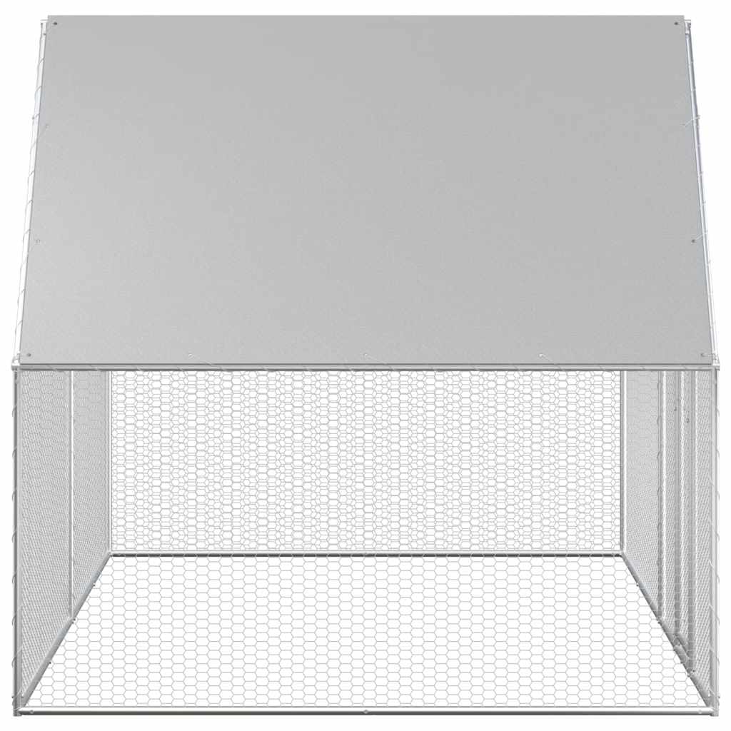 vidaXL Woliera dla kur, 4 x 2 x 2 m, galwanizowana stal